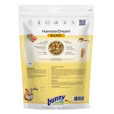 Bunny Nature Hamsterdroom Basic 600 g – compleet hamstervoer