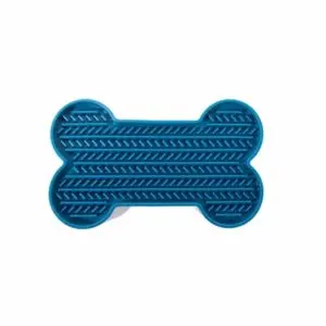 Martin likmat bot met zuignappen siliconen blauw 22 x 13 x 2 cm - Afbeelding 1