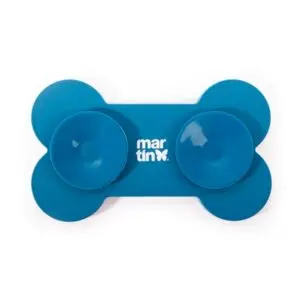 Martin likmat bot met zuignappen siliconen blauw 22 x 13 x 2 cm - Afbeelding 2