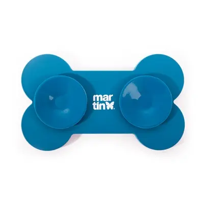 Martin likmat bot met zuignappen siliconen blauw 22 x 13 x 2 cm