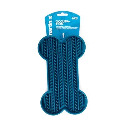 Martin likmat bot met zuignappen siliconen blauw 22 x 13 x 2 cm