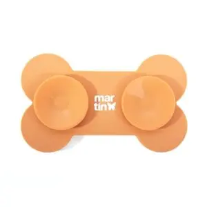 Martin likmat bot Geel 22 x 13 x 2 cm – siliconen, met zuignappen - Afbeelding 4