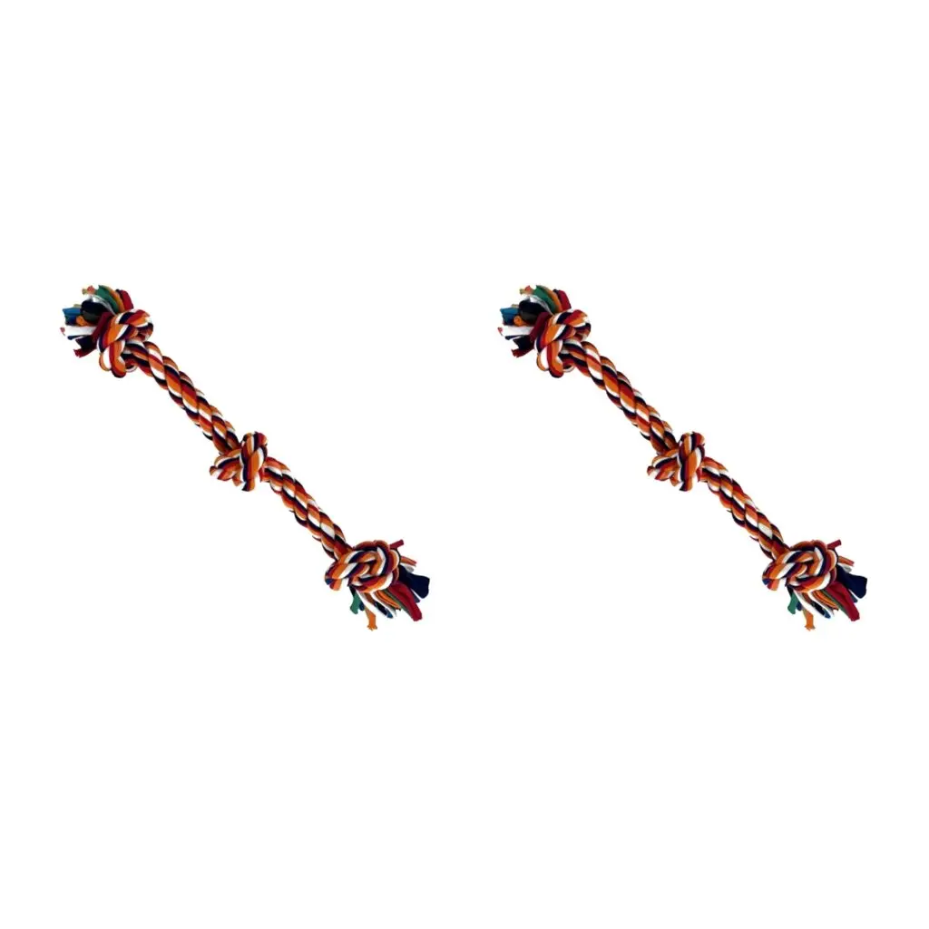Happy Pet Twist-Tee Knoop Tugger M speelgoed 33 cm – multipack 2 stuks
