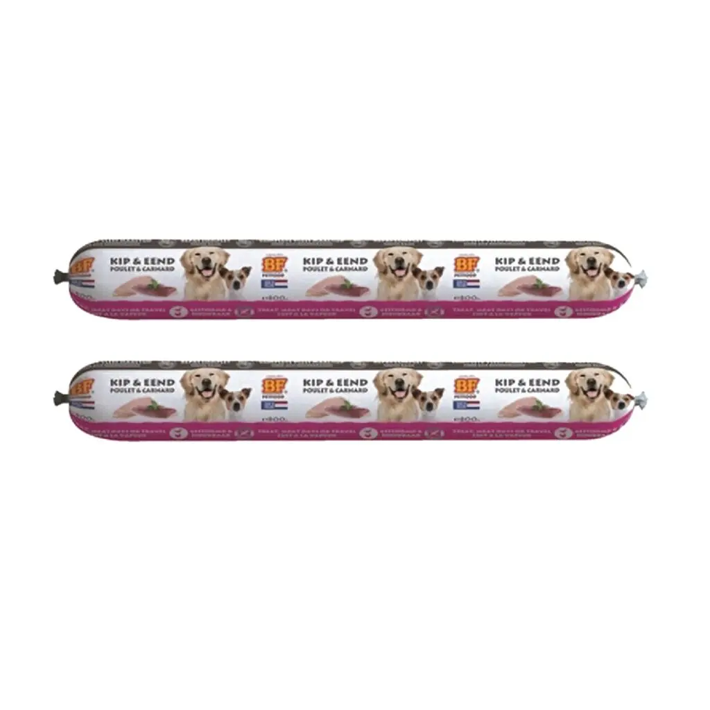 BF Petfood vleesvoeding eend houdbaar hondenvoer 800 g – multipack 2 stuks
