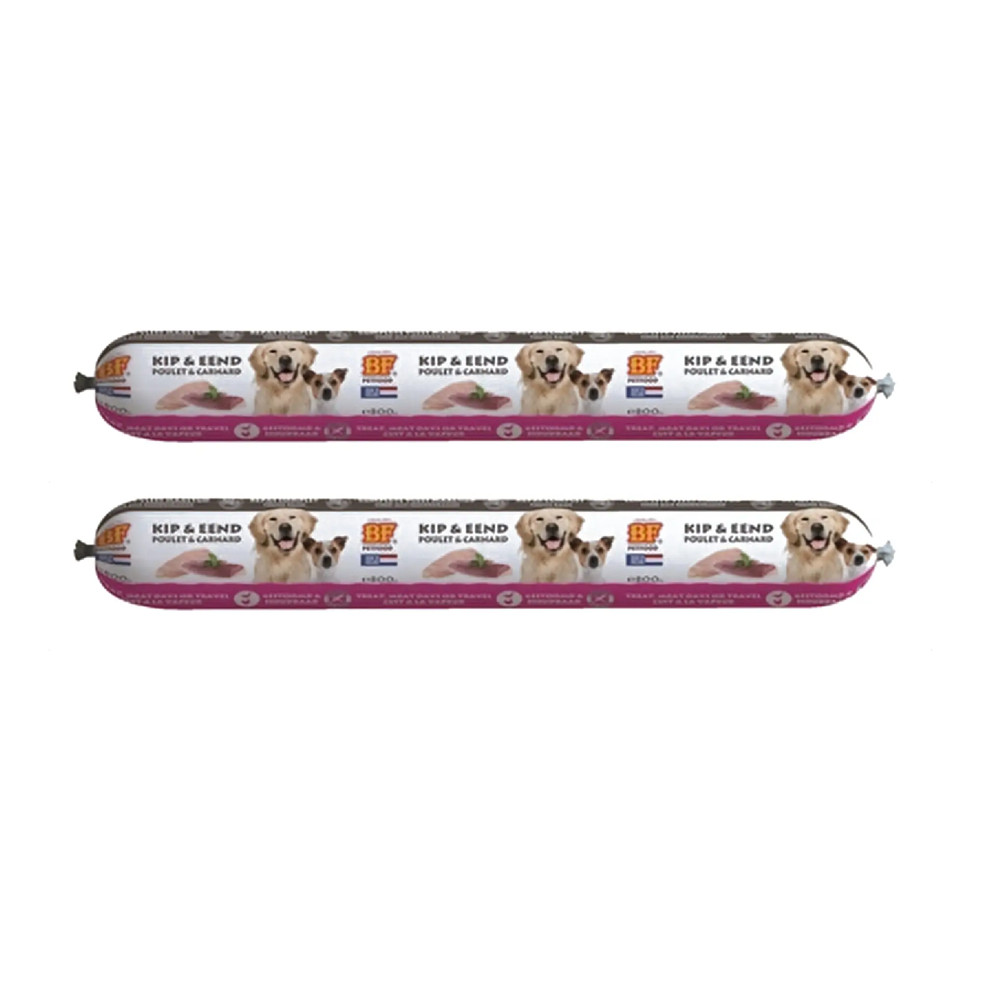 BF Petfood vleesvoeding eend houdbaar hondenvoer 800 g – multipack 2 stuks - Afbeelding 1