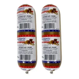 Naturis houdbaar hondenvoer kip en rund 650 g – multipack 2 stuks - Afbeelding 1