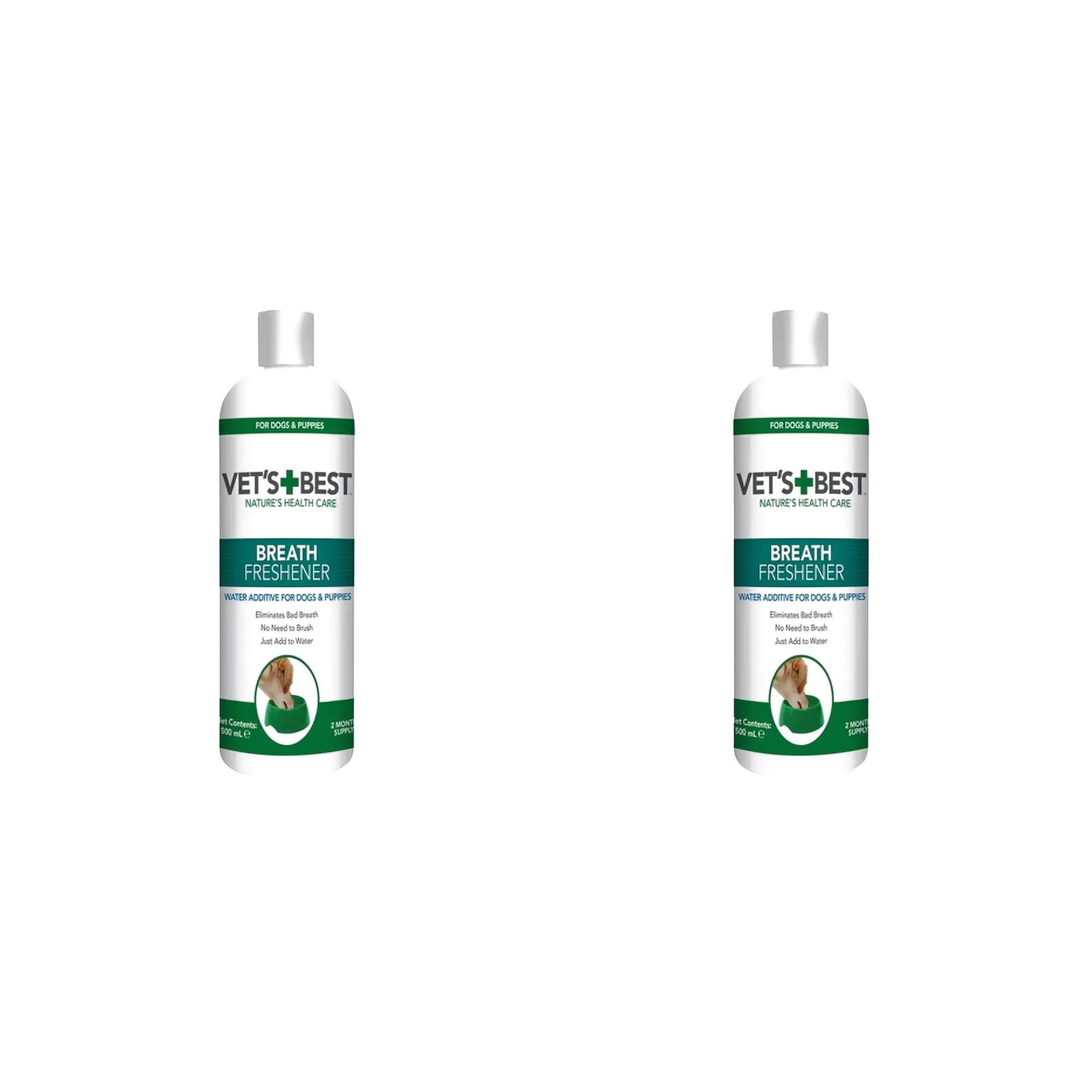 Vet's Best Breath Freshener mondwater hond 500 ml – multipack 2 stuks - Afbeelding 1
