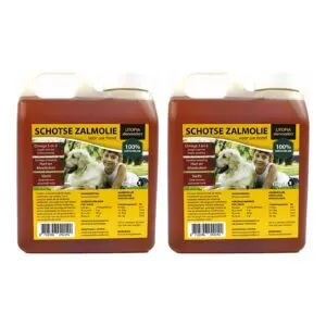 Utopia Schotse zalmolie naturel 1 l – omega 3 en 6, multipack 2 stuks - Afbeelding 1