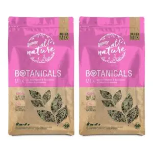 Bunny Nature Botanicals Midi Mix smalle weegbree 120 g – multipack 2 stuks - Afbeelding 1