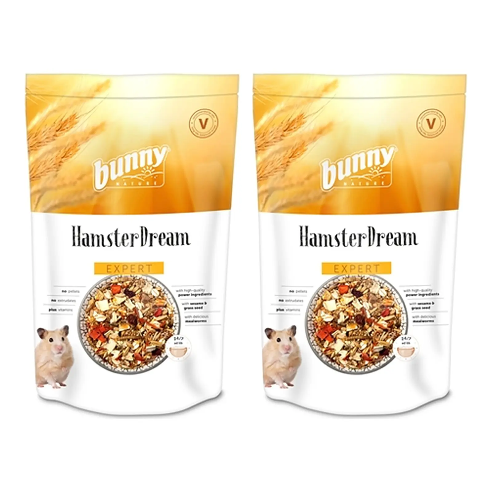 Bunny Nature hamstervoer Hamsterdroom Expert 500 g – multipack 2 stuks - Afbeelding 1