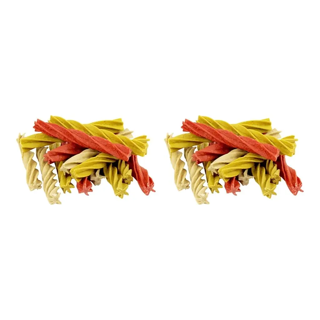 Petsnack dentalstick hond kip, lam en rund 13 cm – multipack 2 x 100 stuks