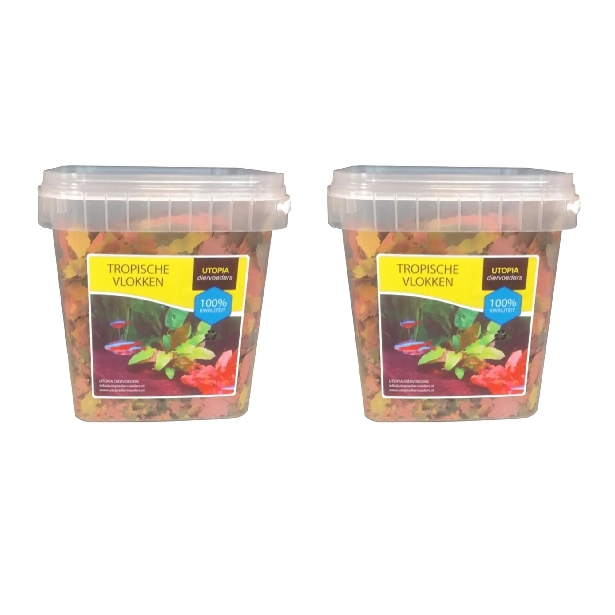 Utopia tropische vlokken visvoer 420 g – multipack 2 stuks - Afbeelding 1