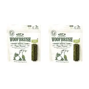 Lily's Kitchen Woofbrush Dental S kauwsnack hond – multipack 2 x 7 stuks - Afbeelding 1