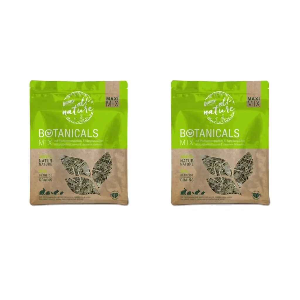 Bunny Nature Botanicals Maxi Mix pepermuntblad 400 g – multipack 2 stuks