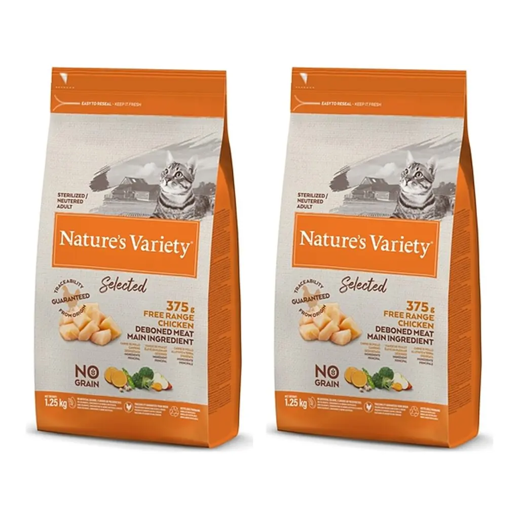 Nature's Variety kattenvoer Sterilized kip 1,25 kg – multipack 2 stuks