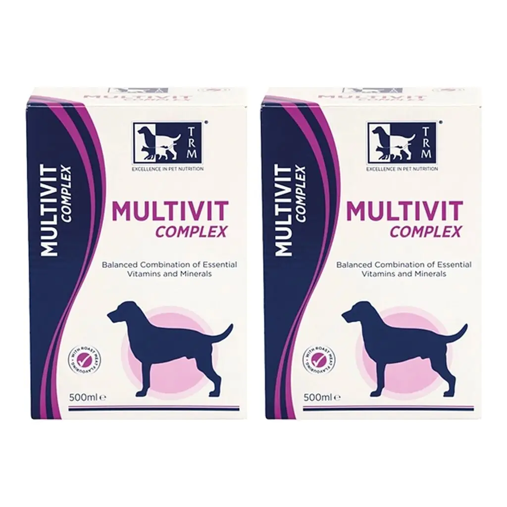TRM Multivit Complex 500 ml – 2 stuks, vitaminen en mineralen voor honden (multipack)