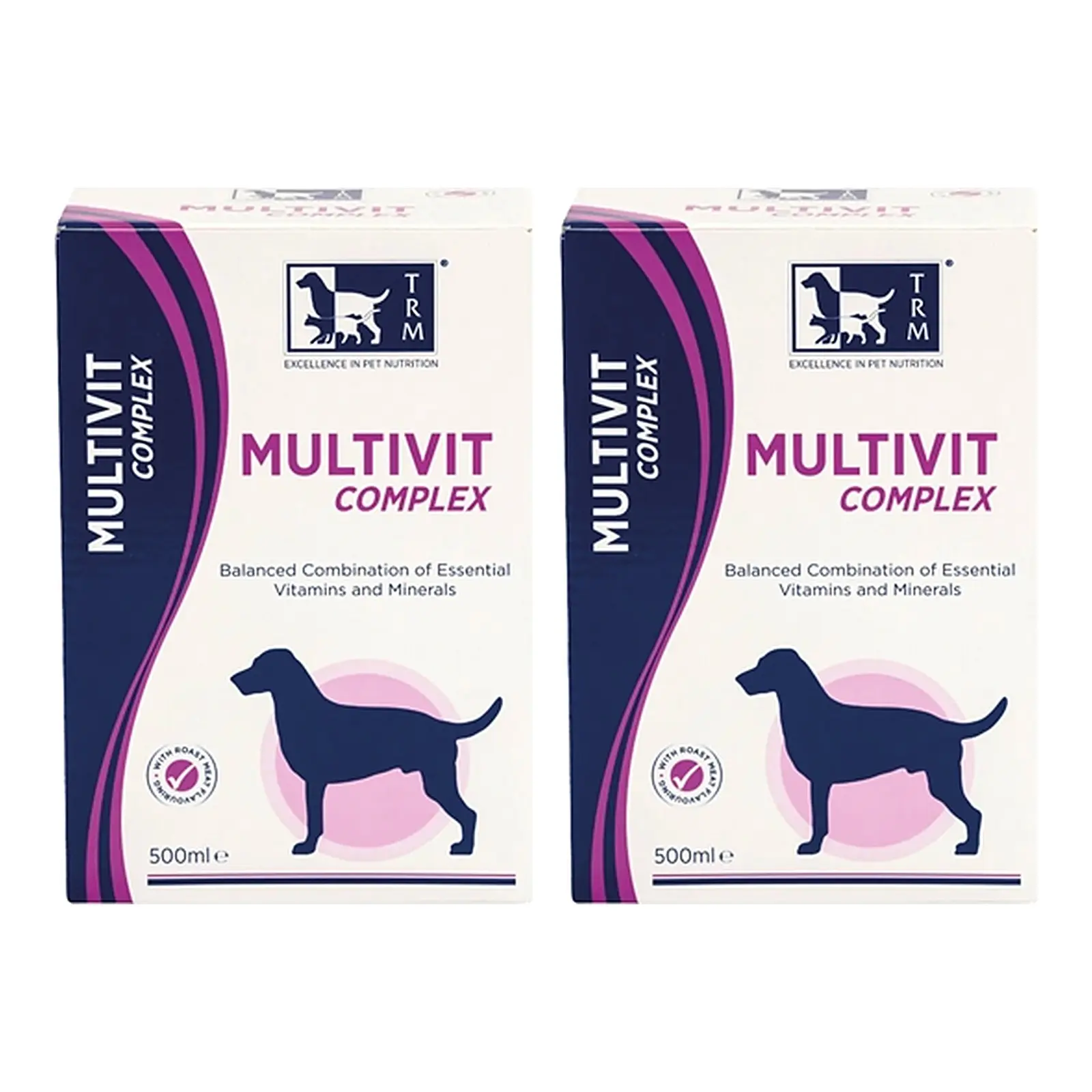 TRM Multivit Complex 500 ml – 2 stuks, vitaminen en mineralen voor honden (multipack) - Afbeelding 1
