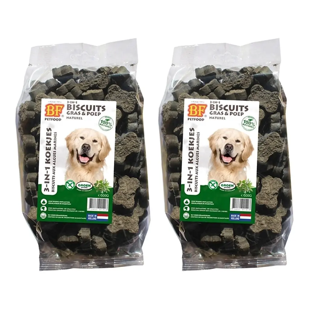 BF Petfood hondenkoekjes 3-in-1 mineralen 500 g – multipack 2 stuks