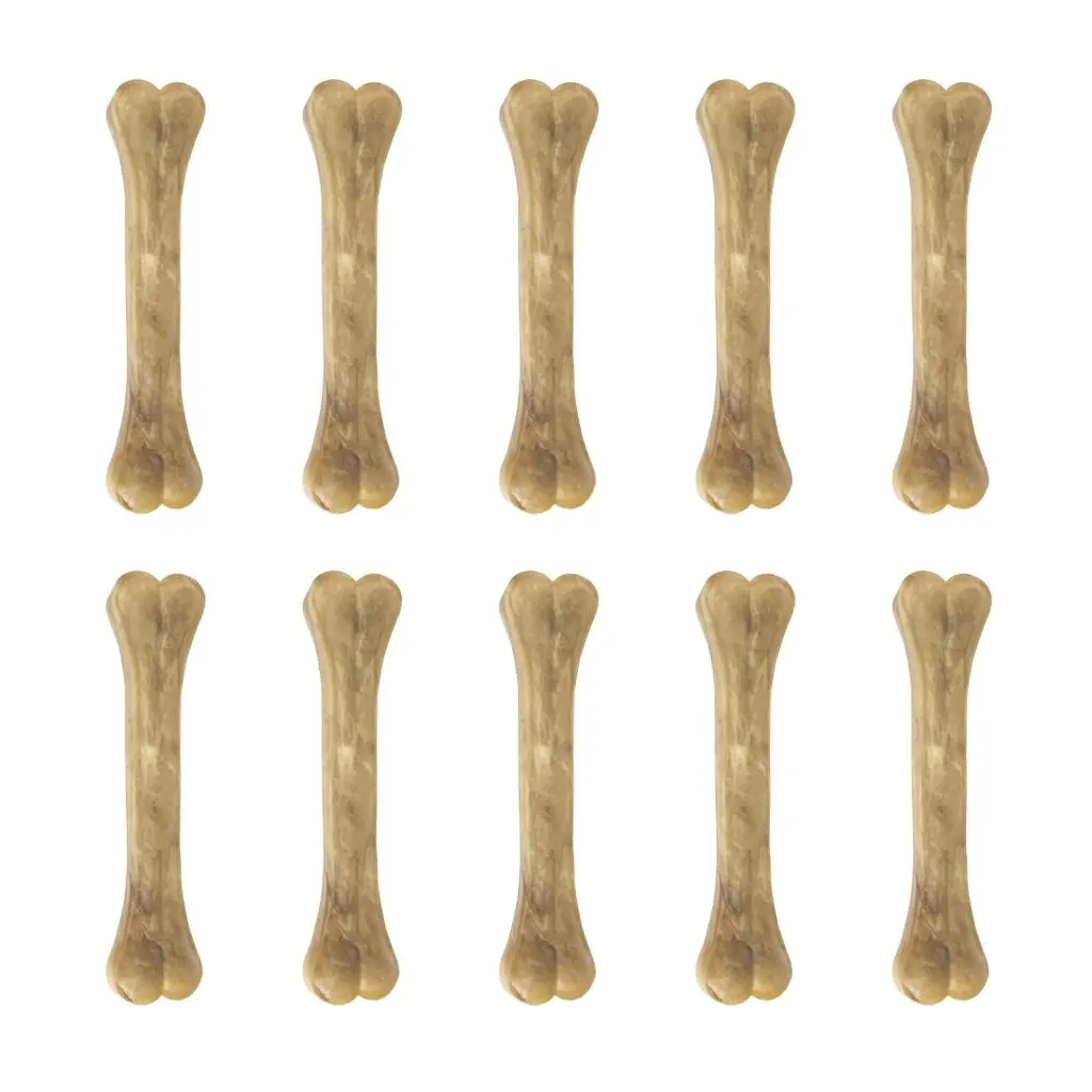 Petsnack geperst bot buffelhuid 8 inch (20 cm) – multipack 2 x 5 stuks