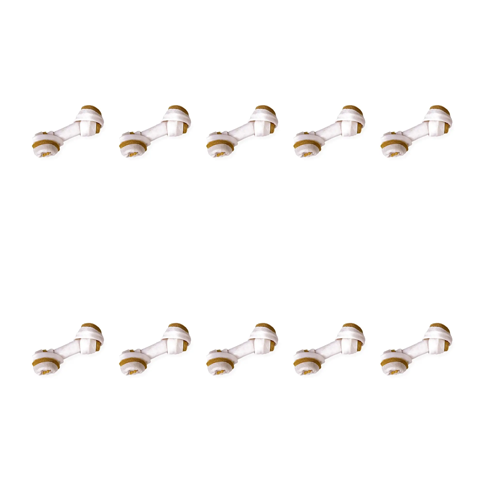 Petsnack duoknoop buffelhuid met kip 5 inch (13 cm) – multipack 2 x 5 stuks - Afbeelding 1