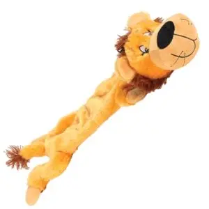 Happy Pet Wild Crinkler leeuw 60 x 14 x 9 cm – platte hondenknuffel - Afbeelding 1