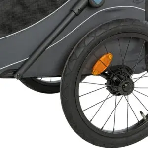 Trixie hondenfietskar opvouwbaar grijs 74 x 58 x 93 cm – tot 15 kg - Afbeelding 7