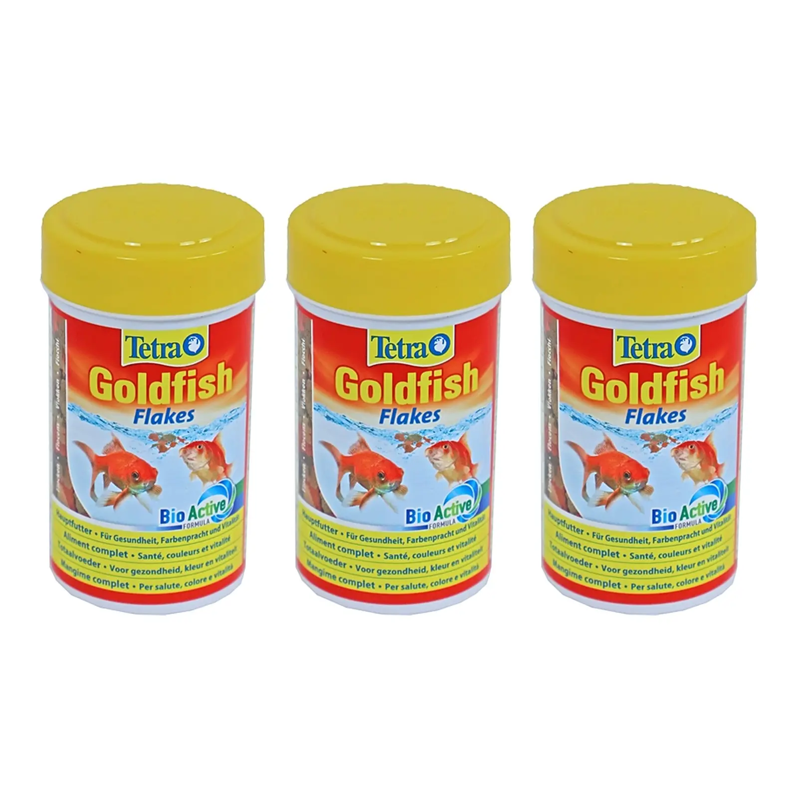Tetra Goldfish vlokken BioActive 100 ml – goudvissenvoer, multipack 3 stuks - Afbeelding 1