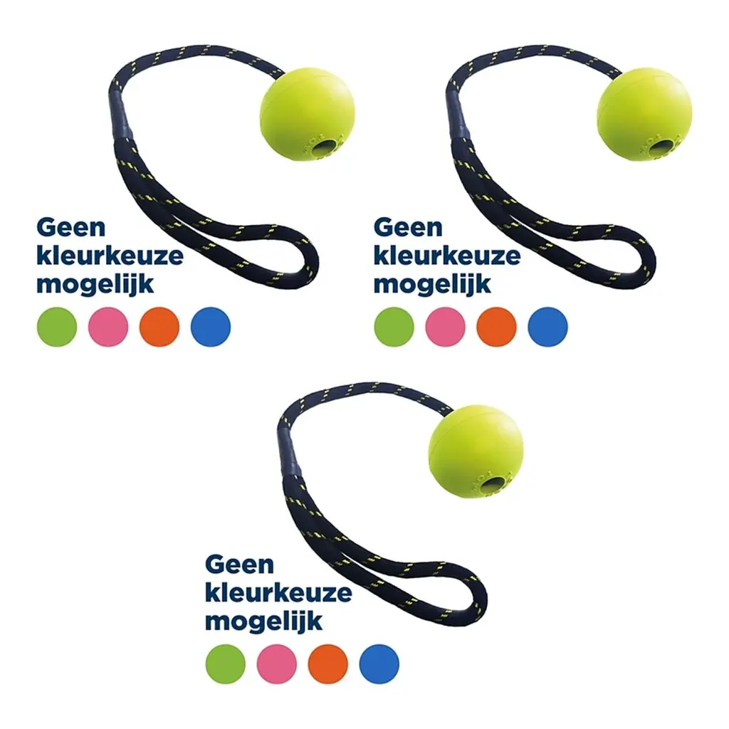 Happy Pet Floater rubber bal aan touw L 32 cm – multipack 3 stuks