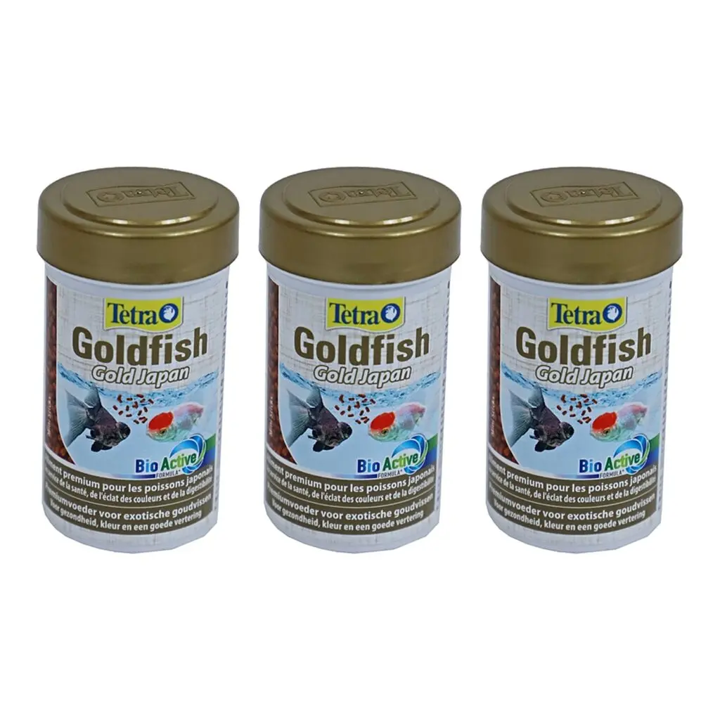 Tetra AnimIn Gold goudvisvoer spirulinavlokken 100 ml – multipack 3 stuks