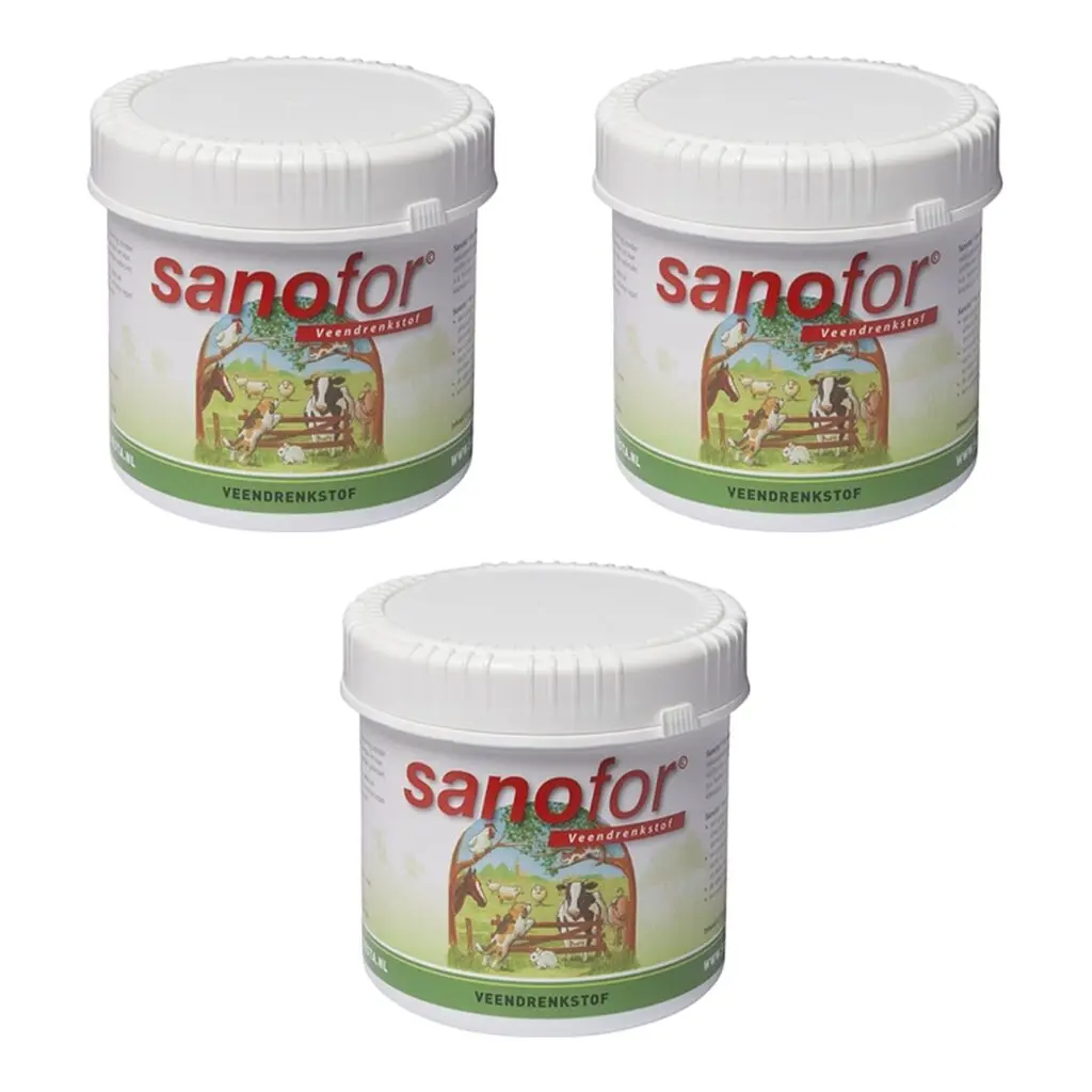 Sanafor Veendrenkstof 500 ml – 3 stuks, mineralen voor honden (multipack)