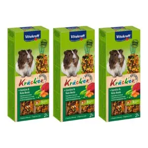 Vitakraft cavia kracker groente 2 in 1 – multipack 3 x 2 stuks - Afbeelding 1