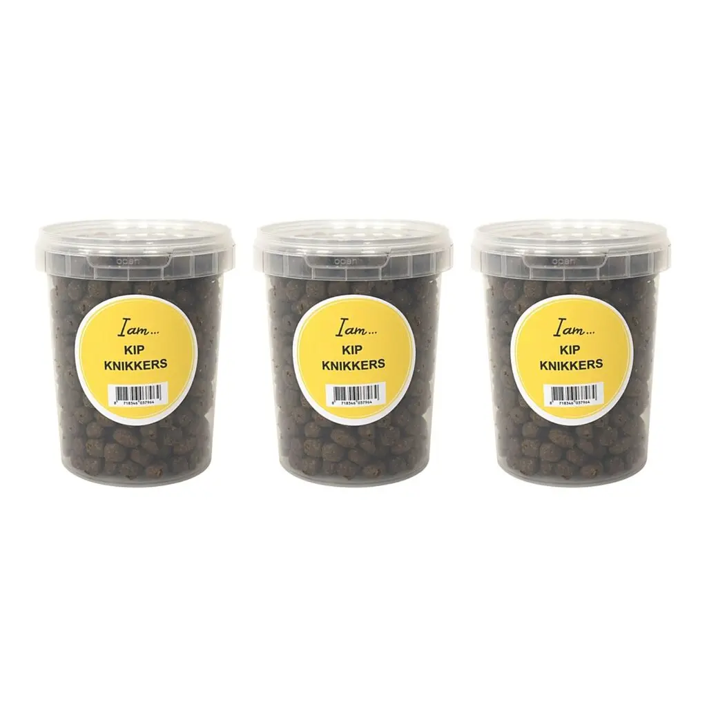 I Am kipknikkers hondensnack 300 g emmer – multipack 3 stuks
