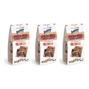 Bunny Nature Crunchy Cracker appel 50 g – multipack 3 stuks - Afbeelding 1