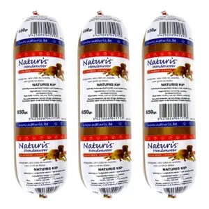 Naturis houdbaar hondenvoer kip met zeewier 650 g – multipack 3 stuks - Afbeelding 1