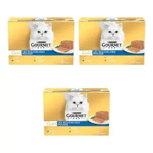 Gourmet Gold kattenvoer mousse kip 85 g – multipack 3 x 12 stuks - Afbeelding 1