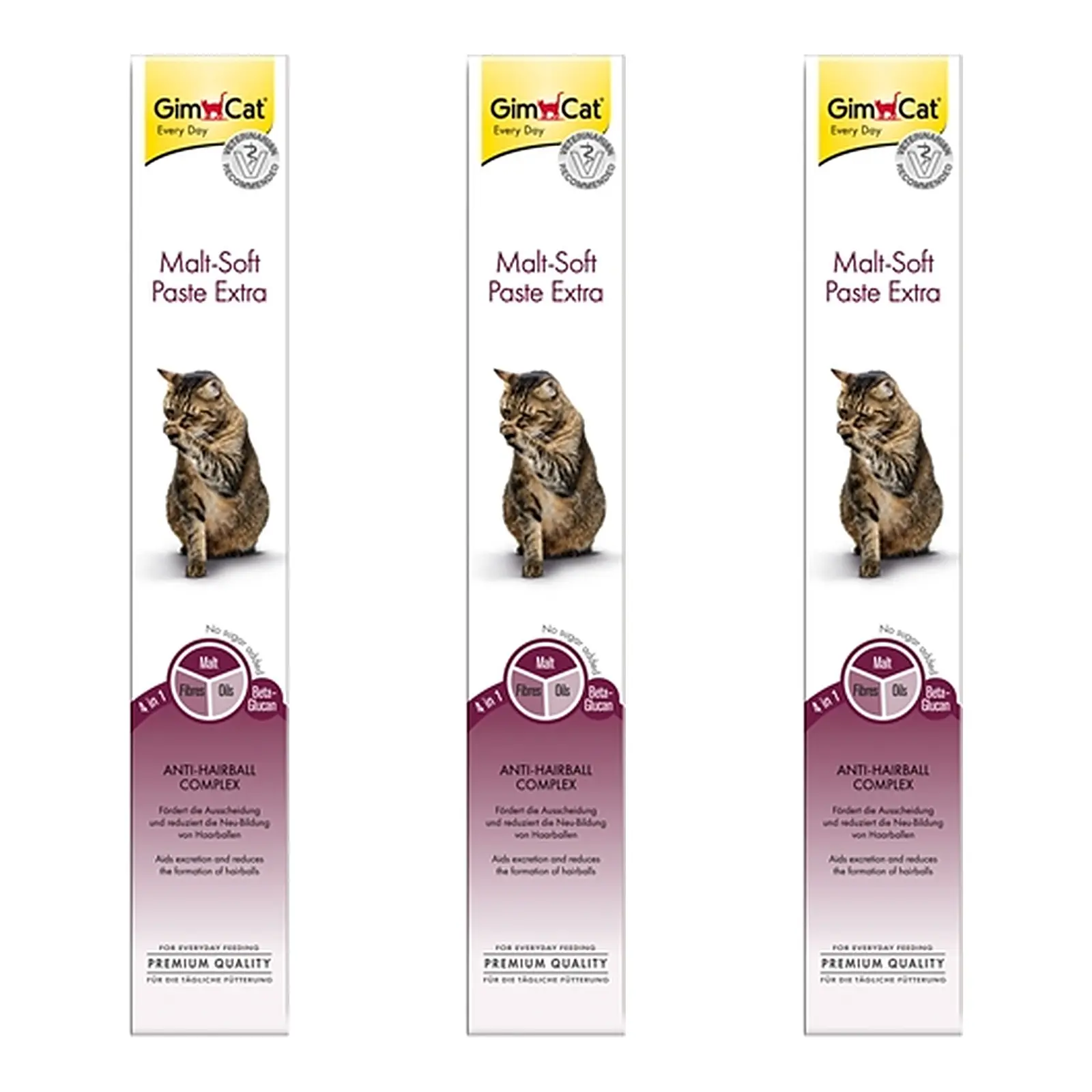 Gimcat haarbalpasta Malt-Soft Extra 100 g – multipack 3 stuks - Afbeelding 1