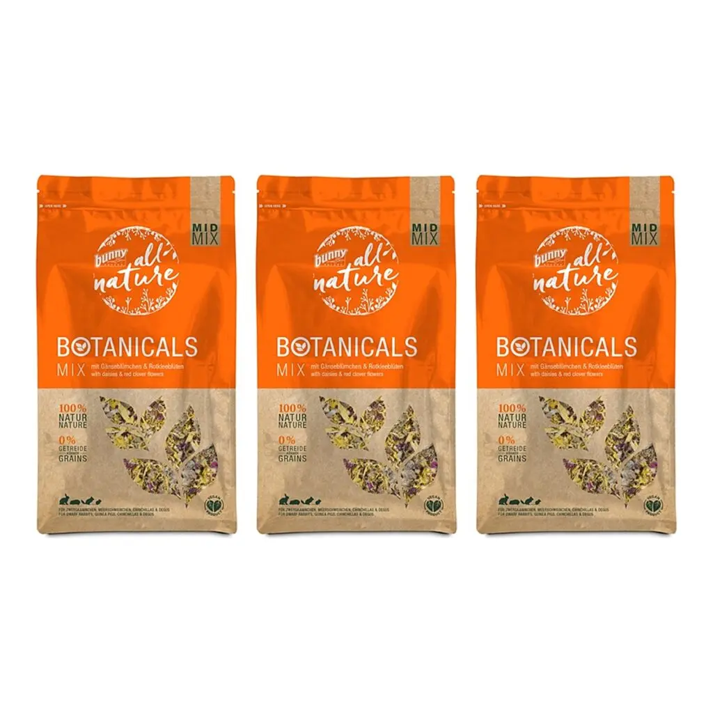 Bunny Nature Botanicals Midi Mix madelief 120 g – multipack 3 stuks