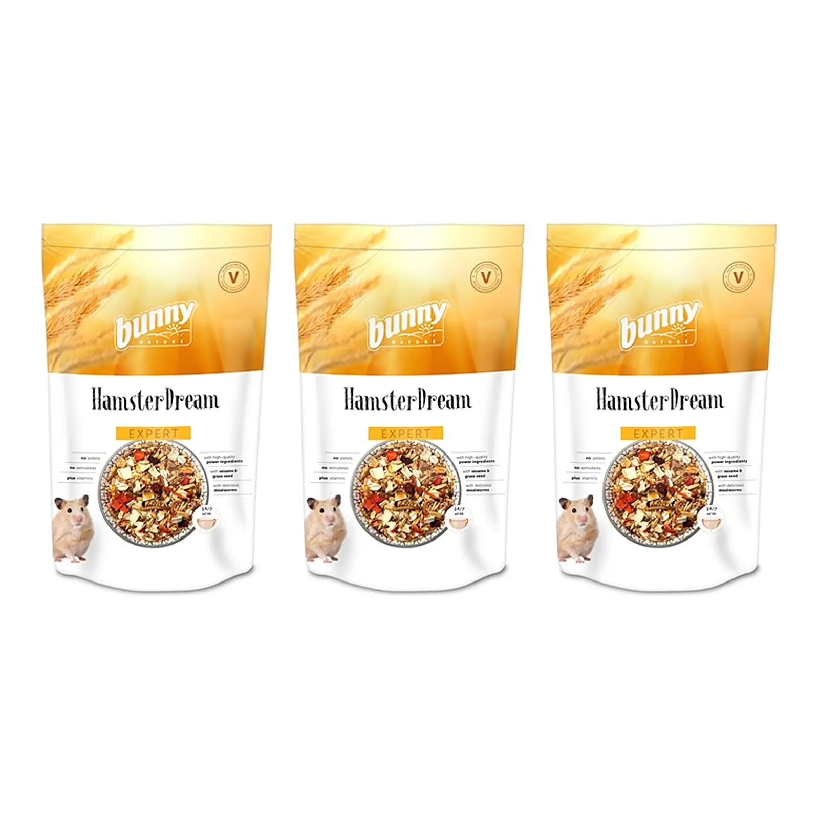 Bunny Nature hamstervoer Hamsterdroom Expert 500 g – multipack 3 stuks - Afbeelding 1