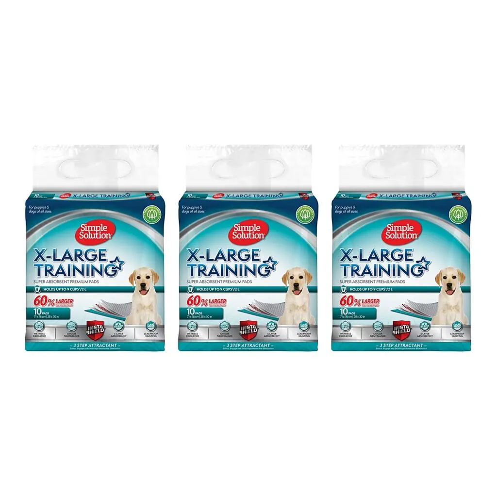 Simple Solution puppy training pads 71 x 76 cm – multipack 3 x 10 stuks