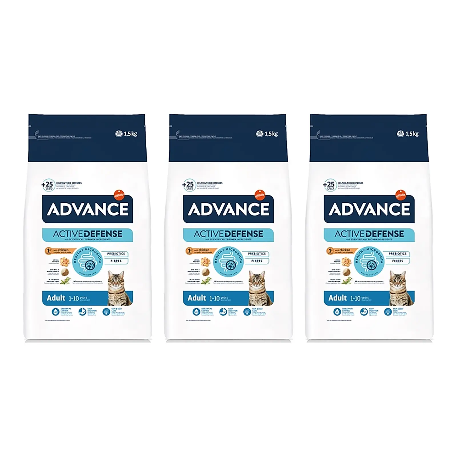 Advance kattenvoer Adult kip en rijst 1,5 kg – multipack 3 stuks - Afbeelding 1