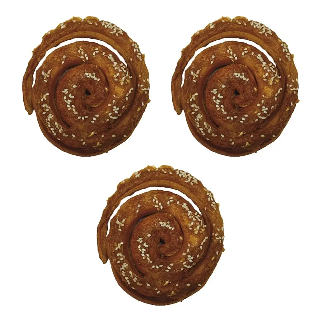 Croci Bakery hondensnack kaneelbroodje kip 11,5 cm – multipack 3 stuks