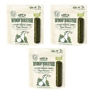 Lily's Kitchen Woofbrush kauwsnack M 28 g – multipack 3 x 7 stuks - Afbeelding 1
