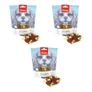 Wanpy hondensnack kip jerky calcium bone twists 100 g – multipack 3 stuks - Afbeelding 1