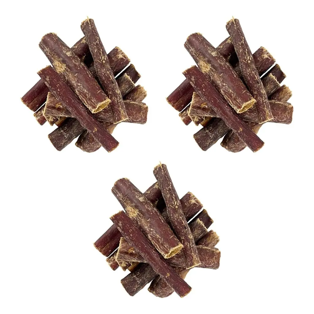 Rundvlees Keelpit 1kg - Gedroogde Honden Snack – 3 stuks (multipack)