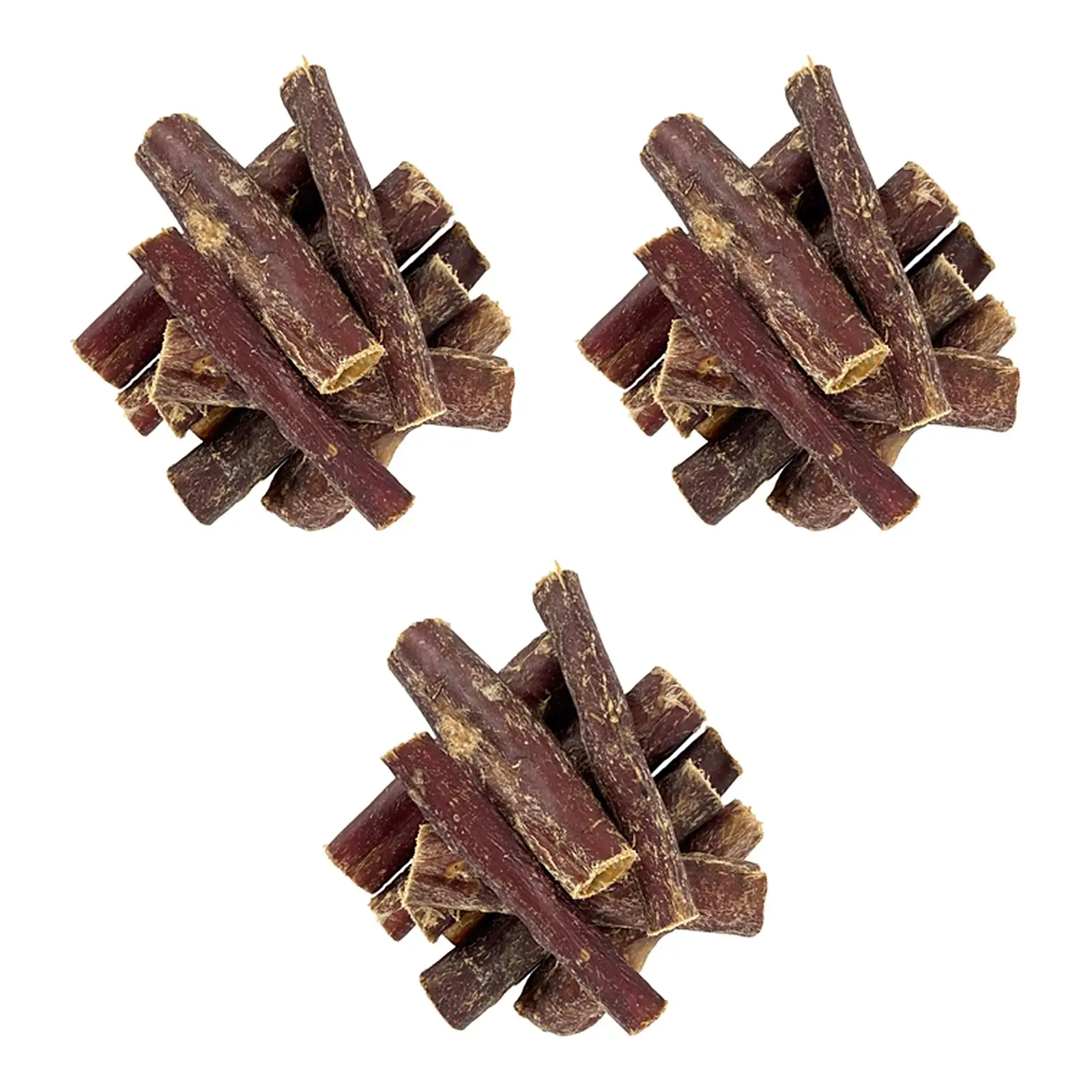 Rundvlees Keelpit 1kg - Gedroogde Honden Snack – 3 stuks (multipack) - Afbeelding 1