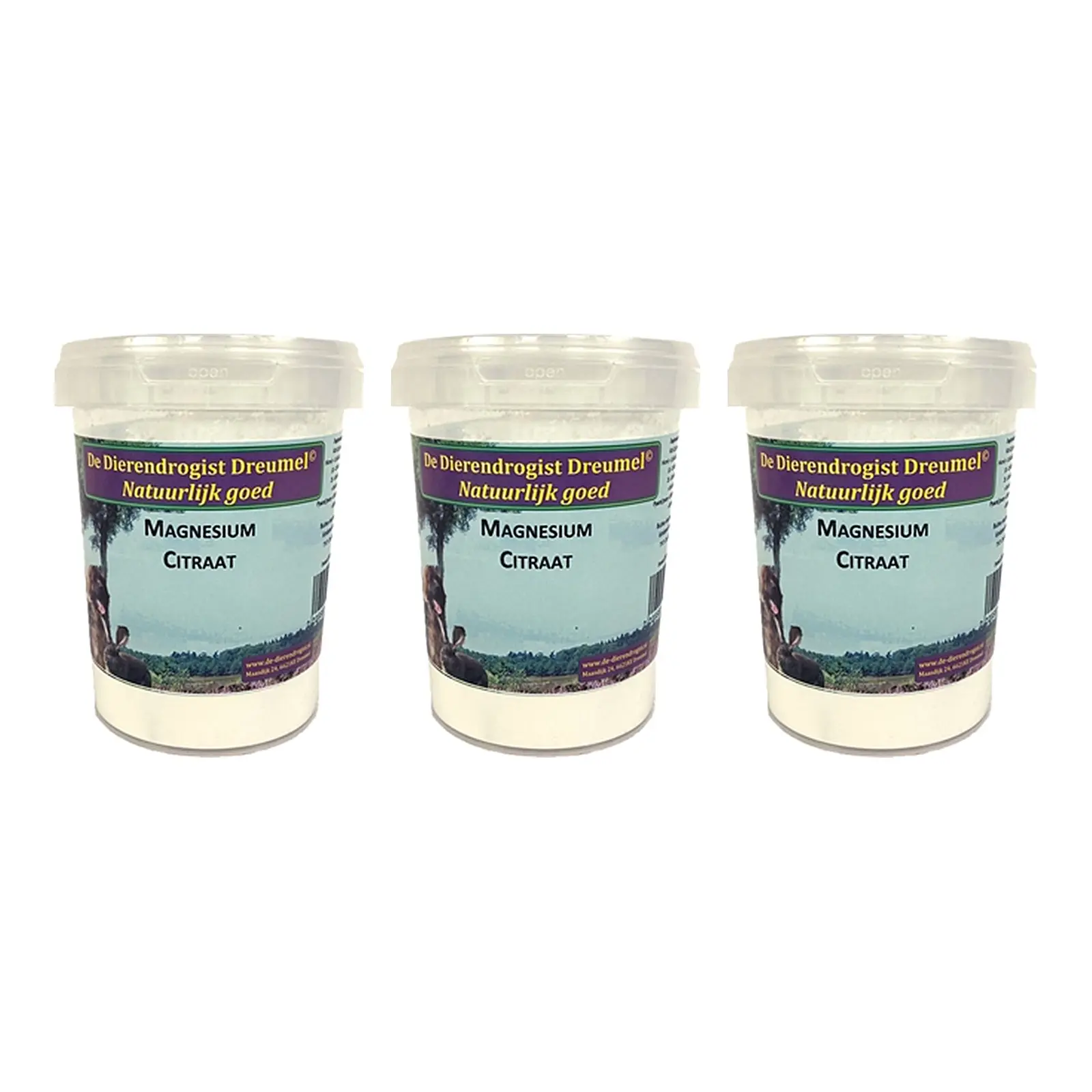Dierendrogist magnesiumcitraat 150 g – 3 stuks, hond, kat en paard (multipack) - Afbeelding 1