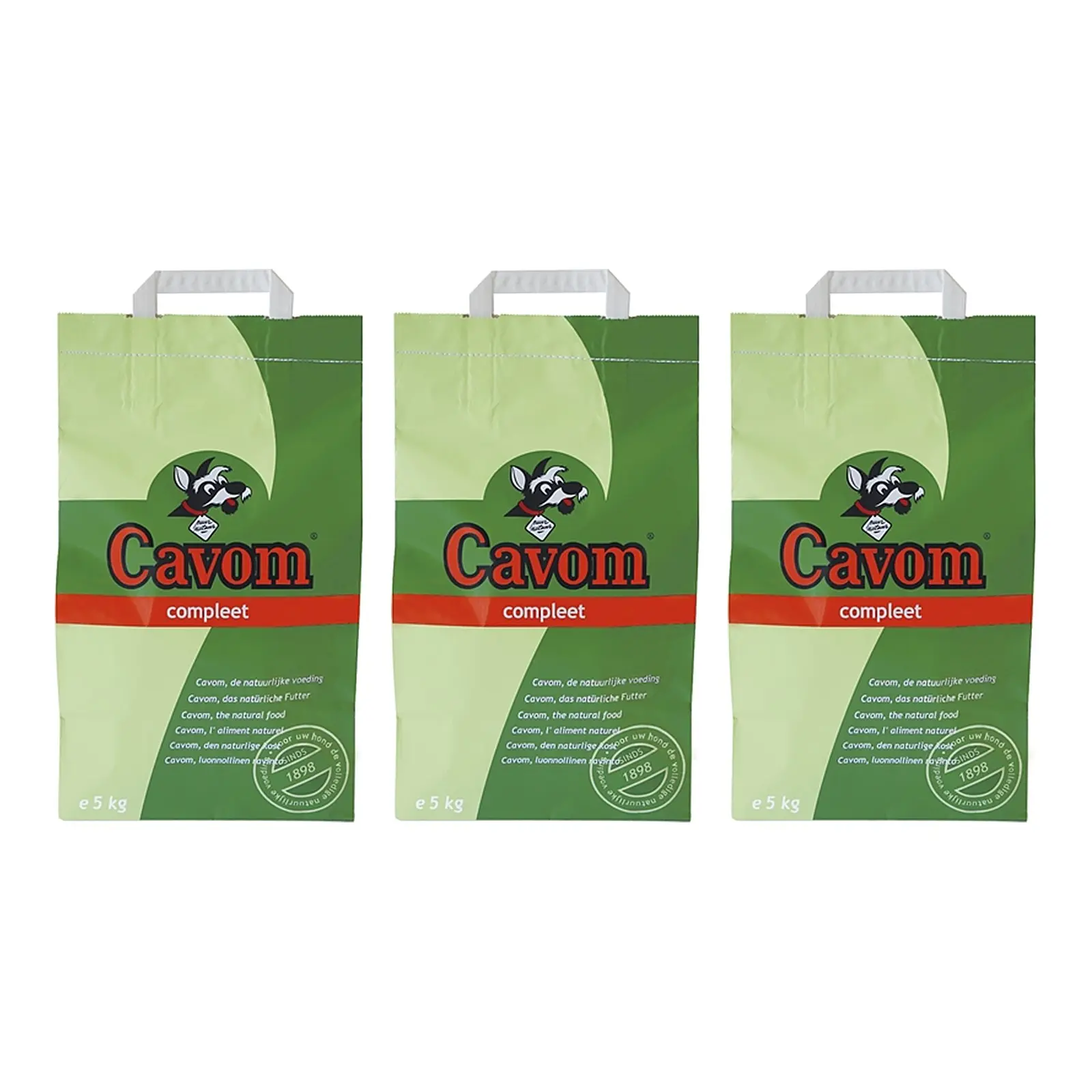 Cavom hondenvoer Compleet 5 kg – multipack 3 stuks - Afbeelding 1