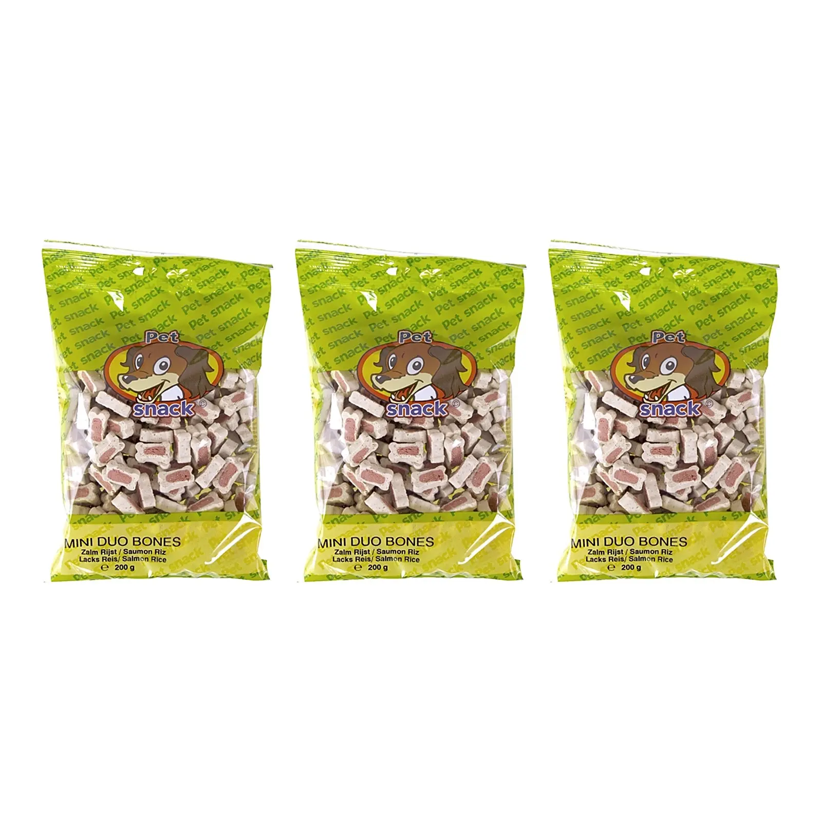 Petsnack Duobotje zalm en rijst 14 x 200 g – 3 stuks, zachte hondensnoepjes (multipack) - Afbeelding 1