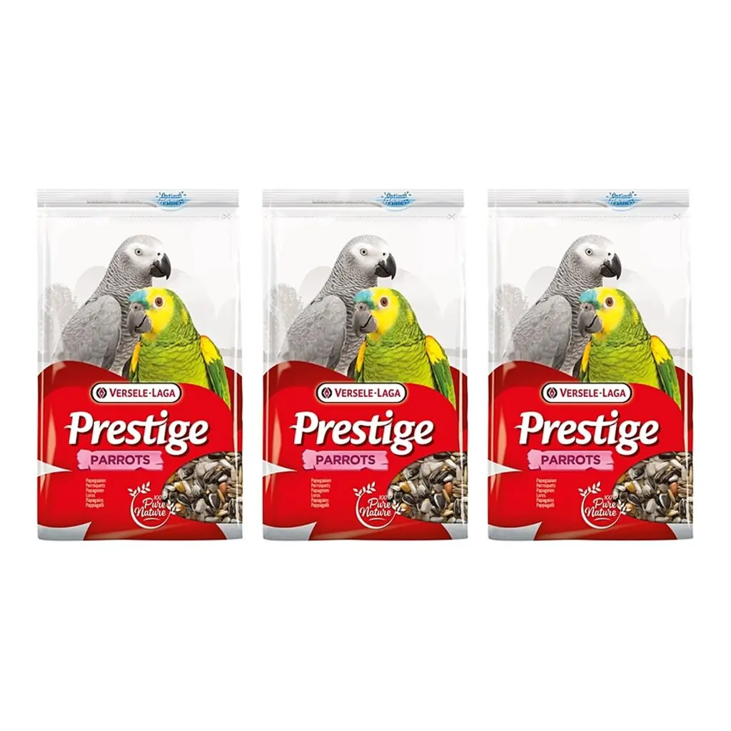 Versele-Laga Prestige papegaaienvoer 1 kg – graanrijk – multipack 3 stuks