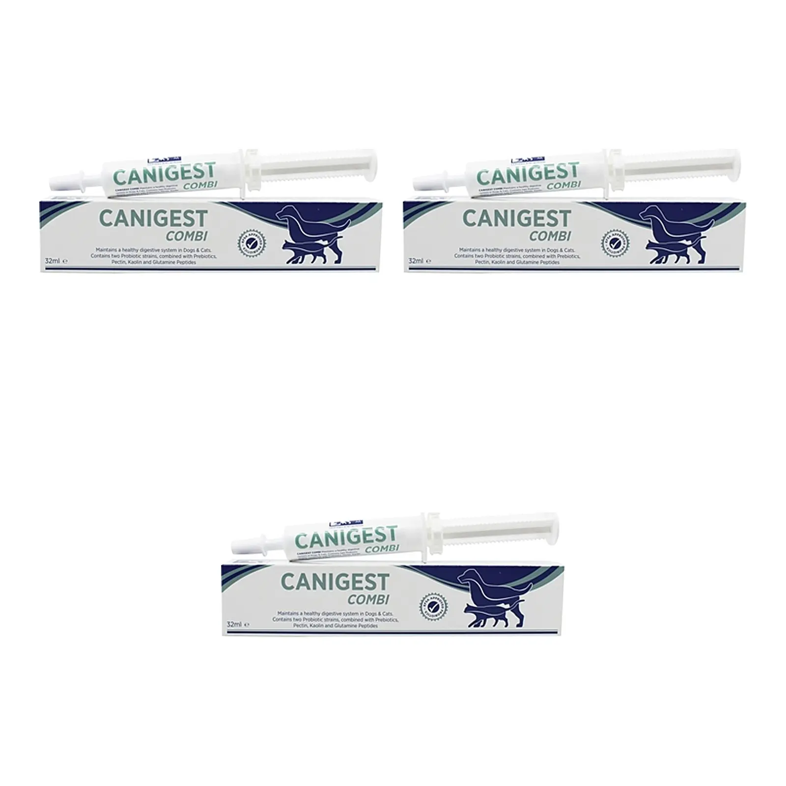 TRM Canigest Combi spuitpasta 32 ml – 3 stuks, spijsvertering honden (multipack) - Afbeelding 1